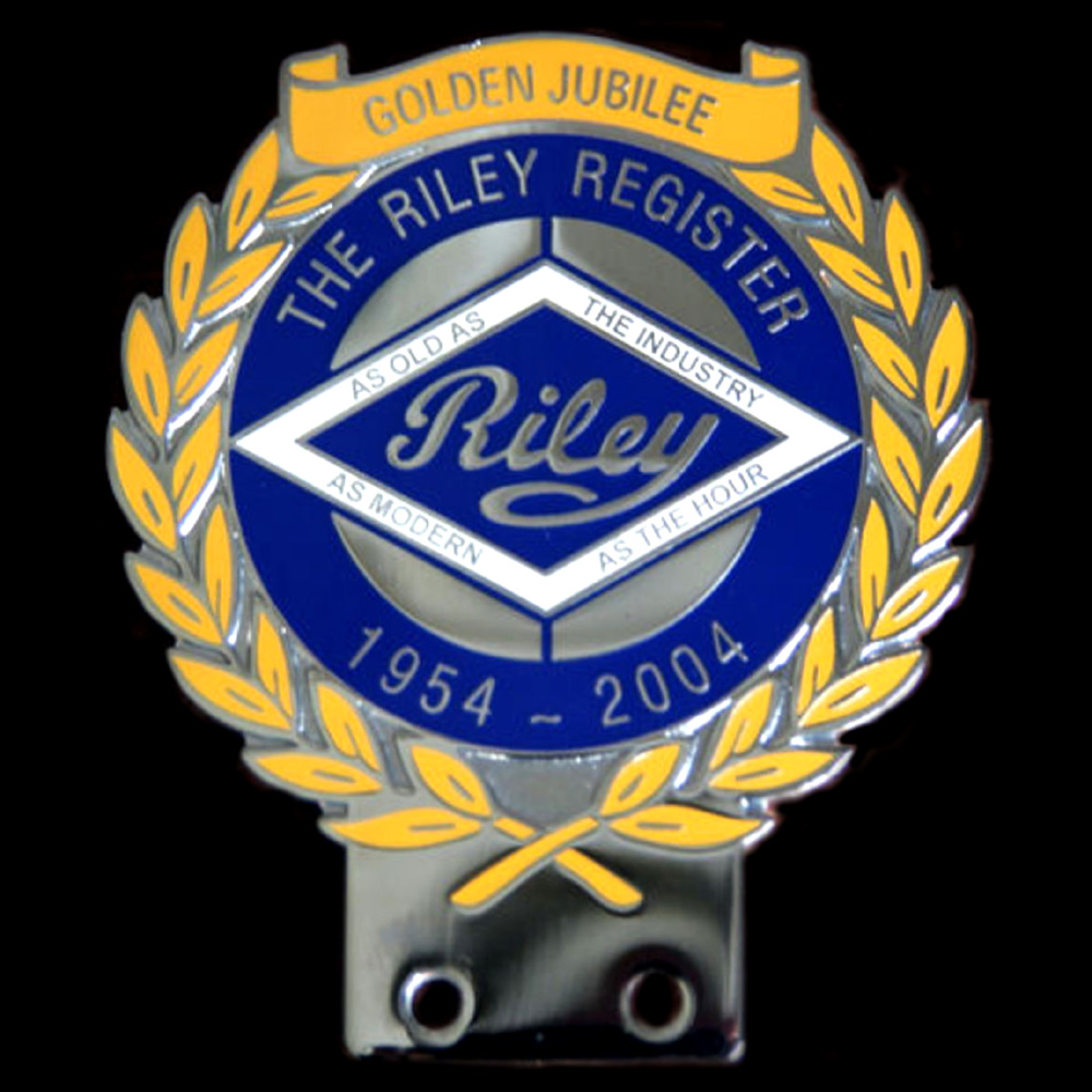 Riley Register car badge